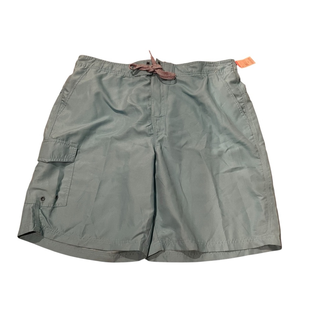Roebuck & Co Men's XXL 2XL Blue Solid Swim Trunks Shorts‎ Mesh Lined Summer